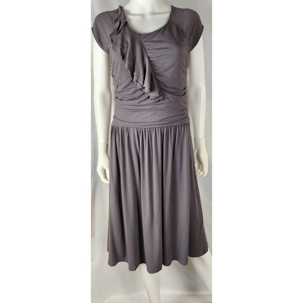 Jen Clothing Jersey Knit Classic/Academia/Dark Academia Midi Dress L